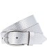  Gürtel Leder Variante silber-metallic | 90 cm