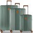  Ferrara 4 Rollen Kofferset 3-teilig mit Dehnfalte Variante green