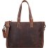  Shopper Tasche Leder 41 cm Laptopfach Variante dunkelbraun