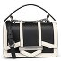  Nova Handtasche Leder 20 cm Variante black-white