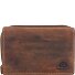  Vintage Geldbörse RFID Leder 14 cm Variante braun