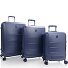  EZ Fashion 4 Rollen Kofferset 3-teilig mit Dehnfalte Variante navy