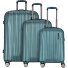  Moonrock 4 Rollen Kofferset 3-teilig mit Dehnfalte Variante deepsea green brushed