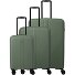  Air Stripe 4 Rollen Kofferset 3-teilig mit Dehnfalte Variante green