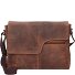  Vintage Original Umhängetasche Leder 32 cm Variante brown