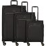  Travel Line 9704 4 Rollen Kofferset 3-teilig mit Dehnfalte Variante black