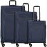  Travel Line 9704 4 Rollen Kofferset 3-teilig mit Dehnfalte Variante dark blue