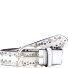  Nietengürtel Leder Variante offwhite | 95 cm