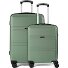  5739 4 Rollen Kofferset 2-teilig Variante grün