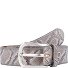  Gürtel Leder Variante braun- metallic | 80 cm