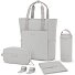  Lindby Wickeltaschenset 4 tlg. Laptopfach Variante greige