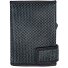  Kreditkartenetui RFID Leder 7 cm Variante schwarz-türkis