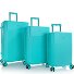  HiLite 4 Rollen Kofferset 3-teilig mit Dehnfalte Variante aqua breeze