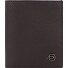  Black Square Kreditkartenetui RFID Schutz Leder 9 cm Variante dark brown