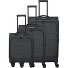  Skaii 4 Rollen Kofferset 3-teilig mit Dehnfalte Variante anthracite