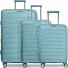  London 4 Rollen Kofferset 3-teilig mit Dehnfalte Variante mint green