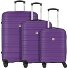  Paradise 4 Rollen Kofferset 3-teilig Variante aubergine