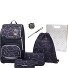  Ergoplus Schulranzen-Set 8-teilig Variante black grey