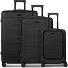  London 4 Rollen Kofferset 3-teilig mit Dehnfalte Variante deep black