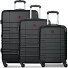  Amplar Evo 4 Rollen Kofferset 3-teilig mit Dehnfalte Variante black