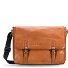  Memphis Aktentaschen Messenger Leder 38 cm Laptopfach Variante cognac