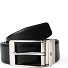  Wendegürtel Leder Variante black-mocca | individuell kürzbar