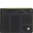 Up! Geldbörse RFID Schutz Leder 11 cm Variante black-bright yellow