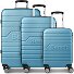  Seattle 4 Rollen Kofferset 3-teilig Variante nordic-blue
