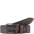  Nietengürtel Leder Variante chocolate brown | 80 cm