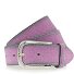  Gürtel Leder Variante pink-silver | 105 cm