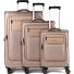  Oxford 4 Rollen Kofferset 3-teilig mit Dehnfalte Variante beige