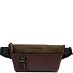  Harper Gürteltasche Leder 34 cm mit Dehnfalte Variante green-dark brown