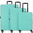  Sunset Hills 4 Rollen Kofferset 3-teilig Variante mint green