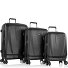  Vantage 4 Rollen Kofferset 3-teilig mit Dehnfalte Variante black