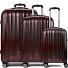  Moonrock 4 Rollen Kofferset 3-teilig mit Dehnfalte Variante dark red brushed