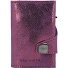  Click & Slide Kreditkartenetui RFID Leder 6,5 cm Variante blackberry-silv