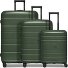  Essentials 11 4 Rollen Kofferset 3-teilig mit Dehnfalte Variante olive