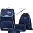  Ergojet Schulranzen-Set 6-teilig Variante black blue