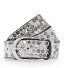  Nietengürtel Leder Variante offwhite | 85 cm