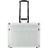  2 Rollen Pilotentrolley 37 cm Laptopfach Variante silber