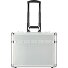  2 Rollen Pilotentrolley 37 cm Laptopfach Variante silber