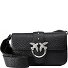 Love One Umhängetasche Leder 21 cm Variante nero limousine - matt silver