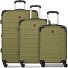  Amplar Evo 4 Rollen Kofferset 3-teilig mit Dehnfalte Variante olive