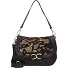  Schultertasche Leder 31 cm Variante cioccolato+oro+t-nero