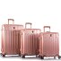  Xtrak 4 Rollen Kofferset 3-teilig mit Dehnfalte Variante rose gold