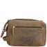  Vintage Kulturbeutel Leder 23 cm Variante brown