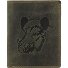  Vintage Geldbörse Leder 9.5 cm Variante wild boar