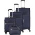  Miigo 4 Rollen Kofferset 4-teilig mit Dehnfalte Variante tiefseeblau