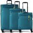  Nitestream 4 Rollen Kofferset 3-teilig mit Dehnfalte Variante teal-lime