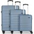  New York 2.0 4 Rollen Kofferset 3-teilig Variante blue-metallic
